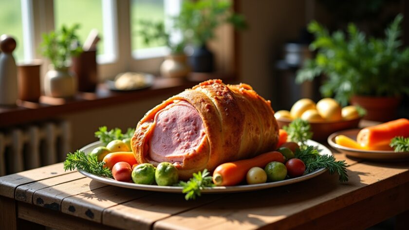 Accompagnements de légumes simples et savoureux pour jambon en croûte