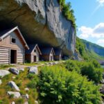 Découverte des maisons troglodytes d'Helleren au Jøssingfjord : une randonnée au cœur de la nature sauvage