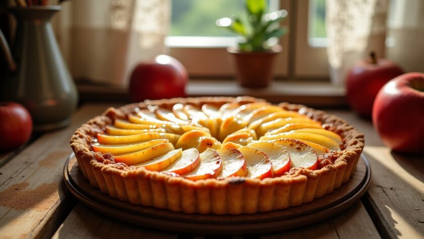 Délicieuse tarte normande aux pommes : recette simple et savoureuse