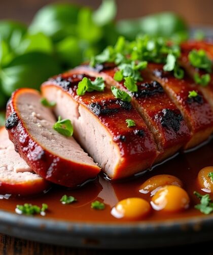 Rôti de porc express au Cookeo accompagné d'un fond de veau savoureux et facile