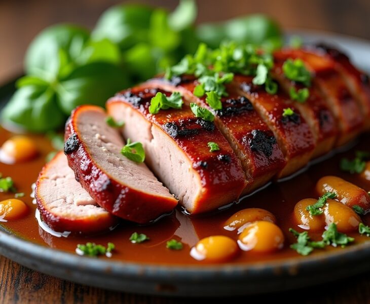 Rôti de porc express au Cookeo accompagné d'un fond de veau savoureux et facile