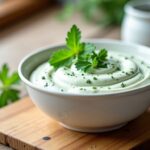 Recette simple et fraîche de sauce falafel au yaourt et herbes maison