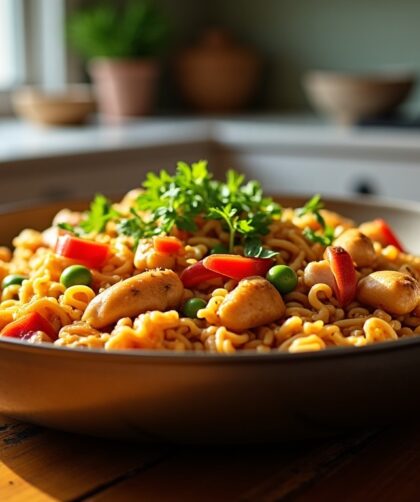 Fideuà au poulet : une recette simple et rapide à réaliser chez soi
