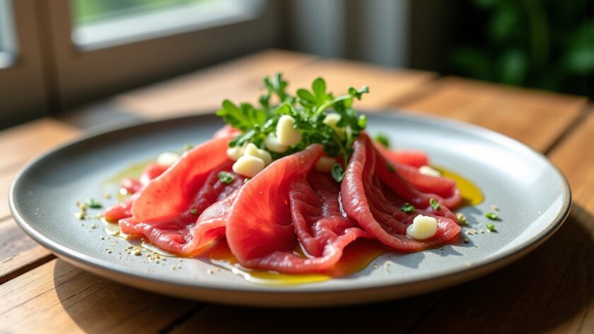 Carpaccio de bœuf : conseils gourmands pour des accompagnements faciles et délicieux